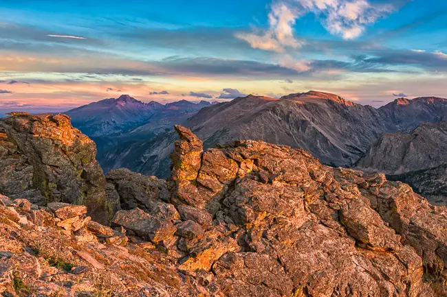 Fall Rock Cut Sunset